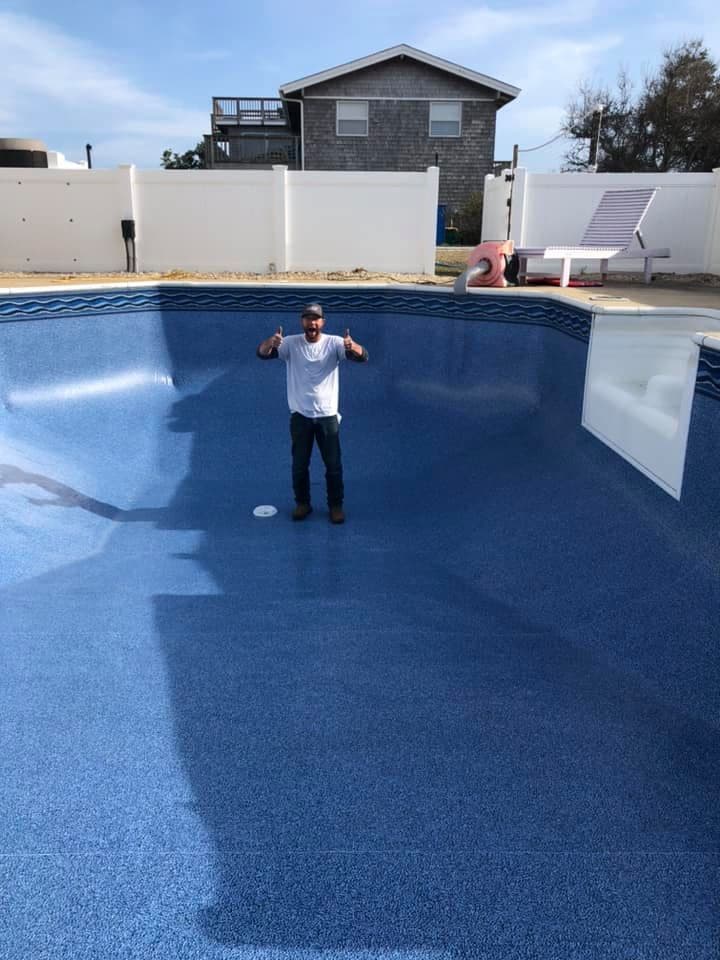 Vinyl Liner Installation on the Outer Banks